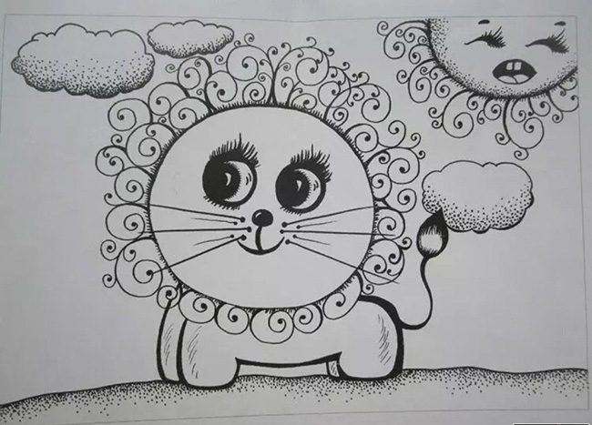 手繪培訓：黑白畫，線描畫和無框畫區(qū)